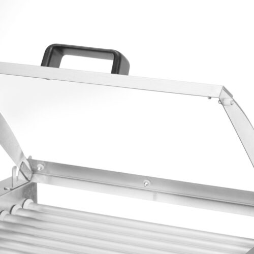 Dešrelių kepimo grilis, 1 zona su energiją taupančiu dangčiu, HENDI, 230V/790W, 566x450x(H)259mm