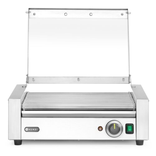 Dešrelių kepimo grilis, 1 zona su energiją taupančiu dangčiu, HENDI, 230V/790W, 566x450x(H)259mm