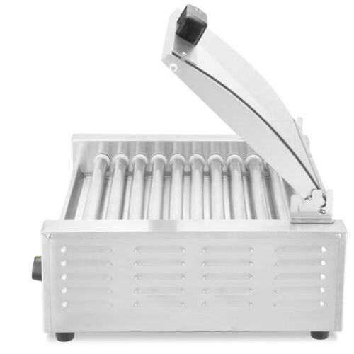 Dešrelių kepimo grilis – 2 zonos su energiją taupančiu dangčiu, HENDI, 220-240V/980W, 566x527x(H)259mm