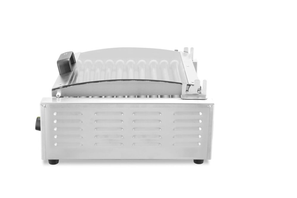 Dešrelių kepimo grilis – 2 zonos su energiją taupančiu dangčiu, HENDI, 220-240V/980W, 566x527x(H)259mm