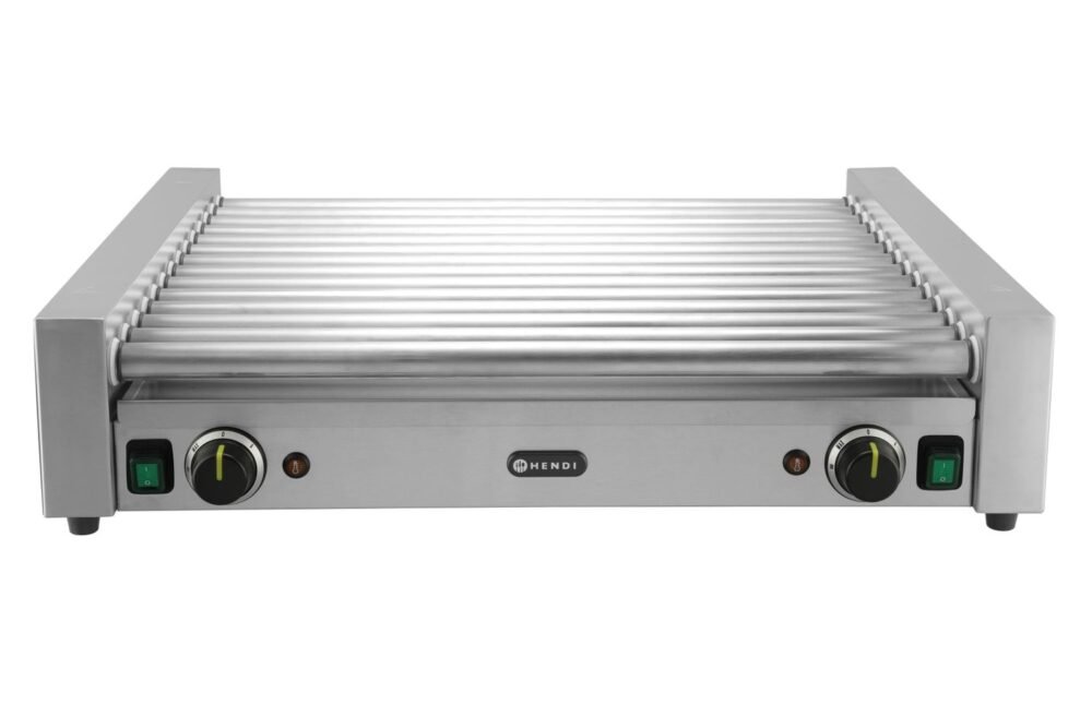 Dešrelių kepimo grilis XL – 2 zonų, HENDI, Sidabro, 220-240V/2000W, 732x590x(H)168mm