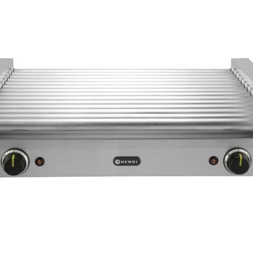 Dešrelių kepimo grilis XL – 2 zonų, HENDI, Sidabro, 220-240V/2000W, 732x590x(H)168mm