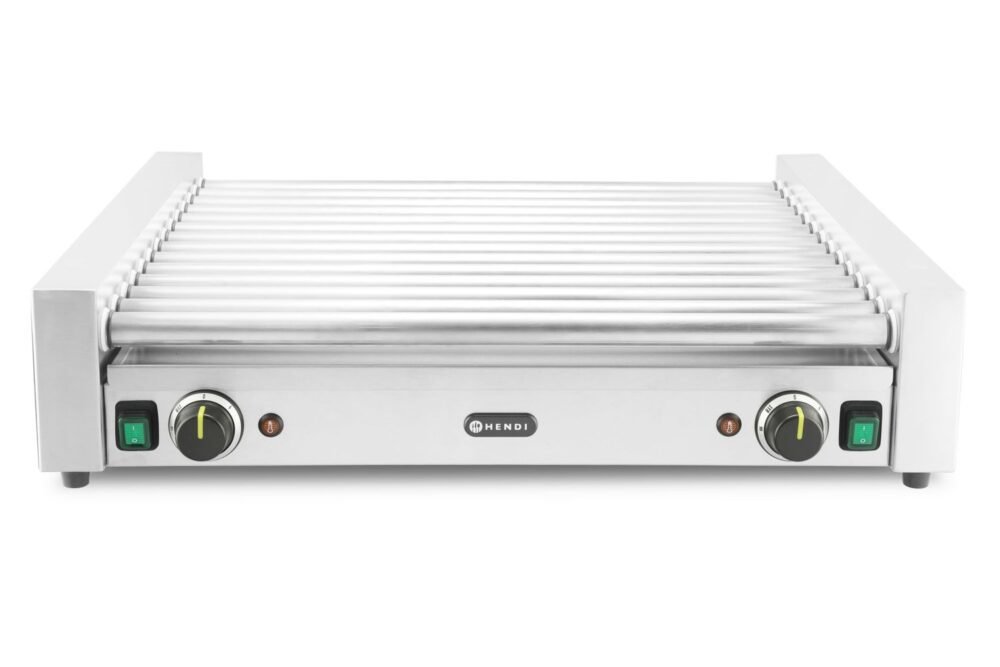 Dešrelių kepimo grilis XL – 2 zonų, HENDI, Sidabro, 220-240V/2000W, 732x590x(H)168mm