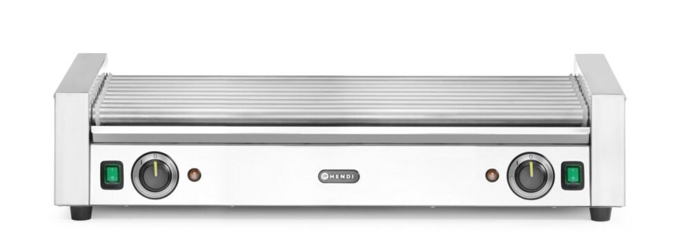 Dešrelių kepimo grilis XL – 2 zonų, HENDI, Sidabro, 220-240V/2000W, 732x590x(H)168mm