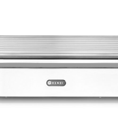 Dešrelių kepimo grilis XL – 2 zonų, HENDI, Sidabro, 220-240V/2000W, 732x590x(H)168mm