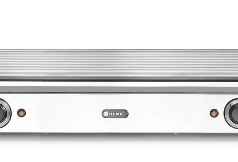 Dešrelių kepimo grilis XL – 2 zonų, HENDI, Sidabro, 220-240V/2000W, 732x590x(H)168mm