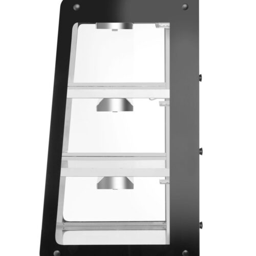 Šildoma vitrina su 3 lentynom, HENDI, Juodas, 220-240V/500W, 472x447x(H)775mm