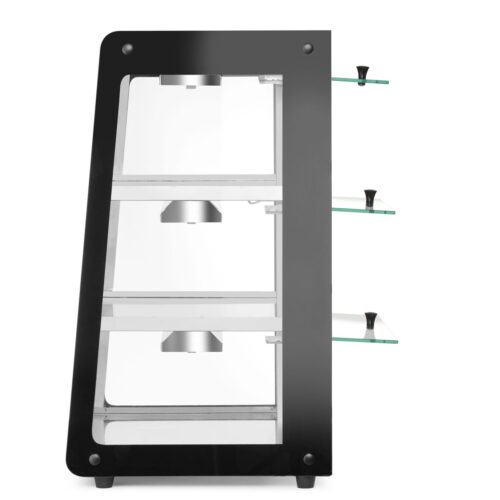 Šildoma vitrina su 3 lentynom, HENDI, Juodas, 220-240V/500W, 472x447x(H)775mm