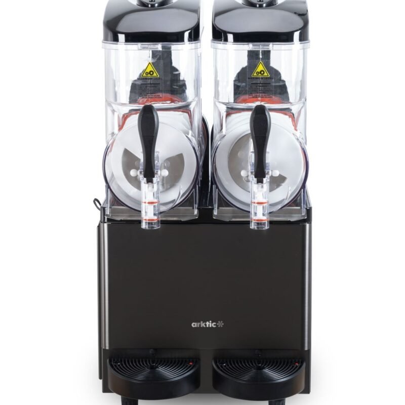274361_2025 Šaltų gėrimų-šerbeto gaminimo mašina 2x12 l, Arktic, 24L, Juodas, 220-240V/710W, 415x507x(H)810mm