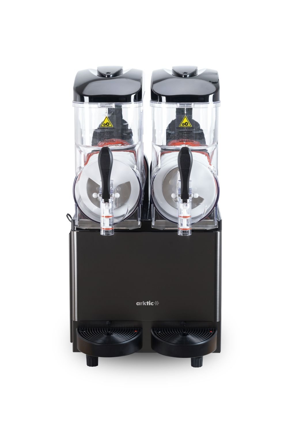 Šaltų gėrimų-šerbeto gaminimo mašina 2x12 l, Arktic, 24L, Juodas, 220-240V/710W, 415x507x(H)810mm