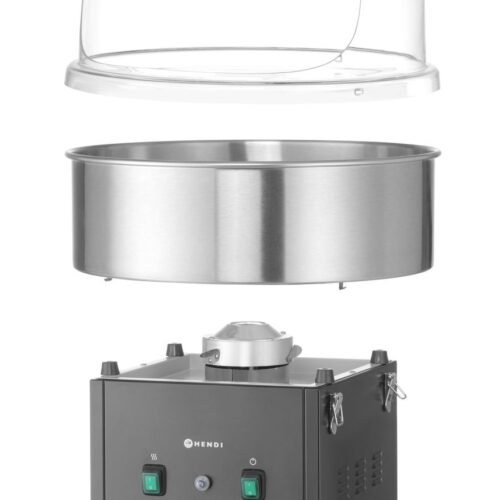 Cukraus vatos aparatas, HENDI, Juodas, 220-240V/1130W, 520x520x(H)503mm