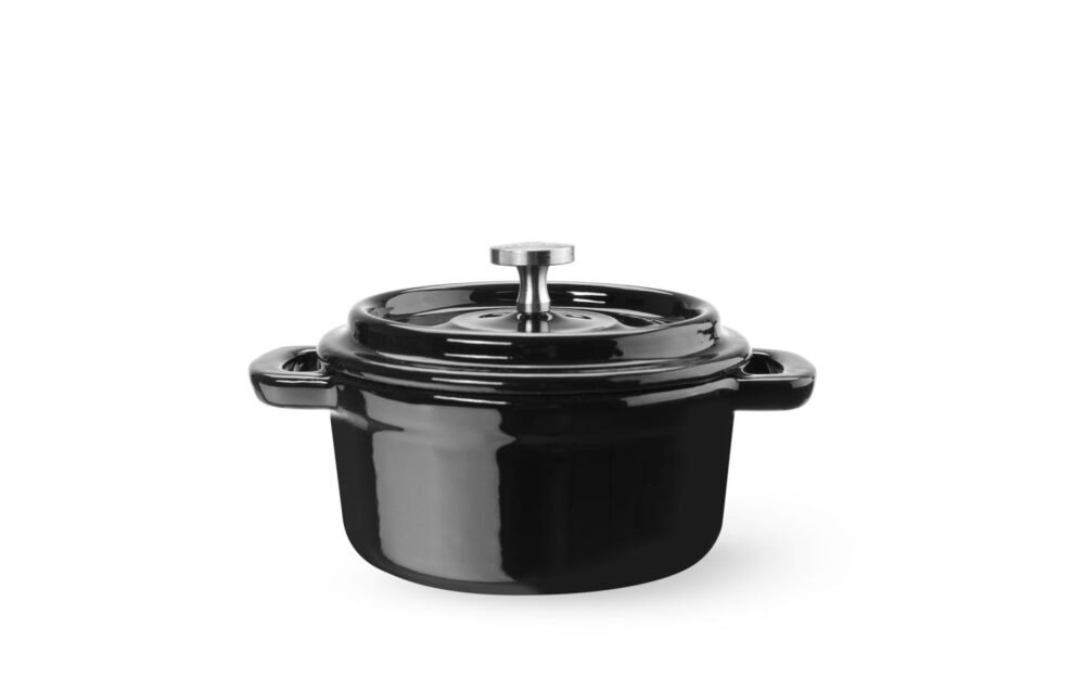 Emaliuotas ketaus puodas, HENDI, 0,27L, Juodas, 130x100x(H)48mm