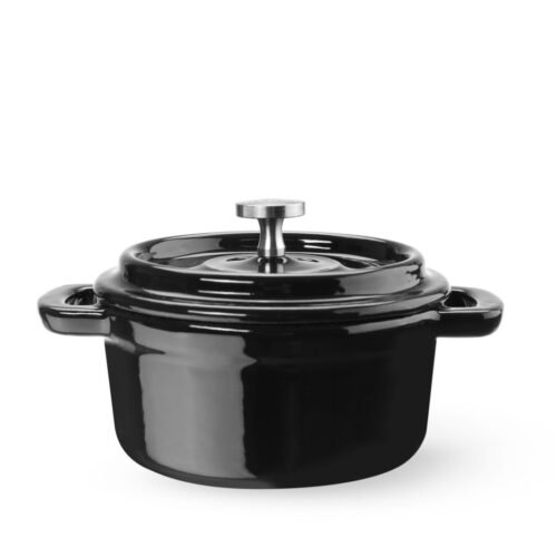 Emaliuotas ketaus puodas, HENDI, 0,27L, Juodas, 130x100x(H)48mm