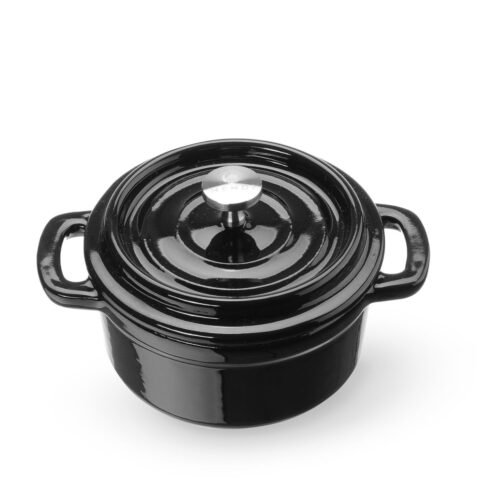 Emaliuotas ketaus puodas, HENDI, 0,27L, Juodas, 130x100x(H)48mm