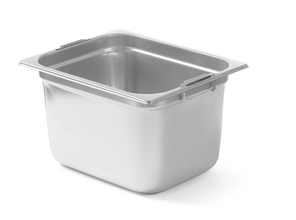 GN konteineris su ištraukiamomis rankenomis, HENDI, GN 1/2, 6,25L, 325x265x(H)100mm