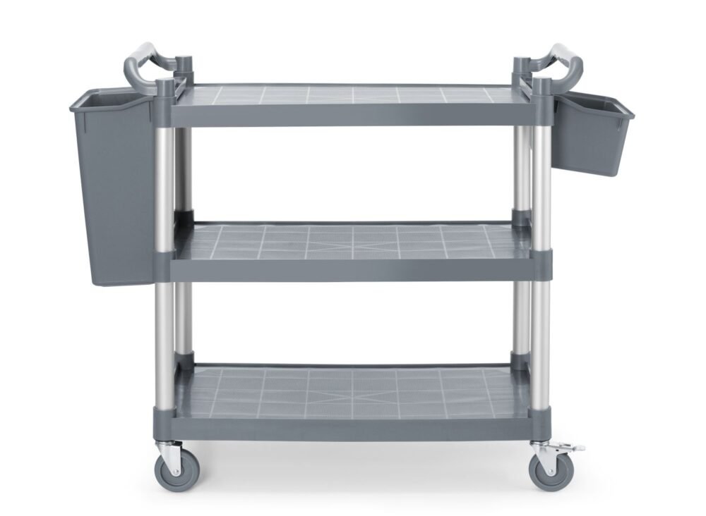 3 lentynų polipropileno vežimėlis, didelis, AmerBox, 1010x500x(H)960mm