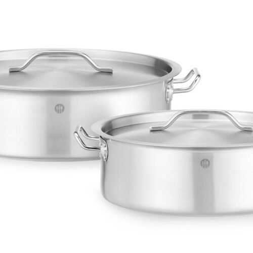 Troškinimo puodas su dangčiu, HENDI, 15,8L, ⌀380x(H)139mm