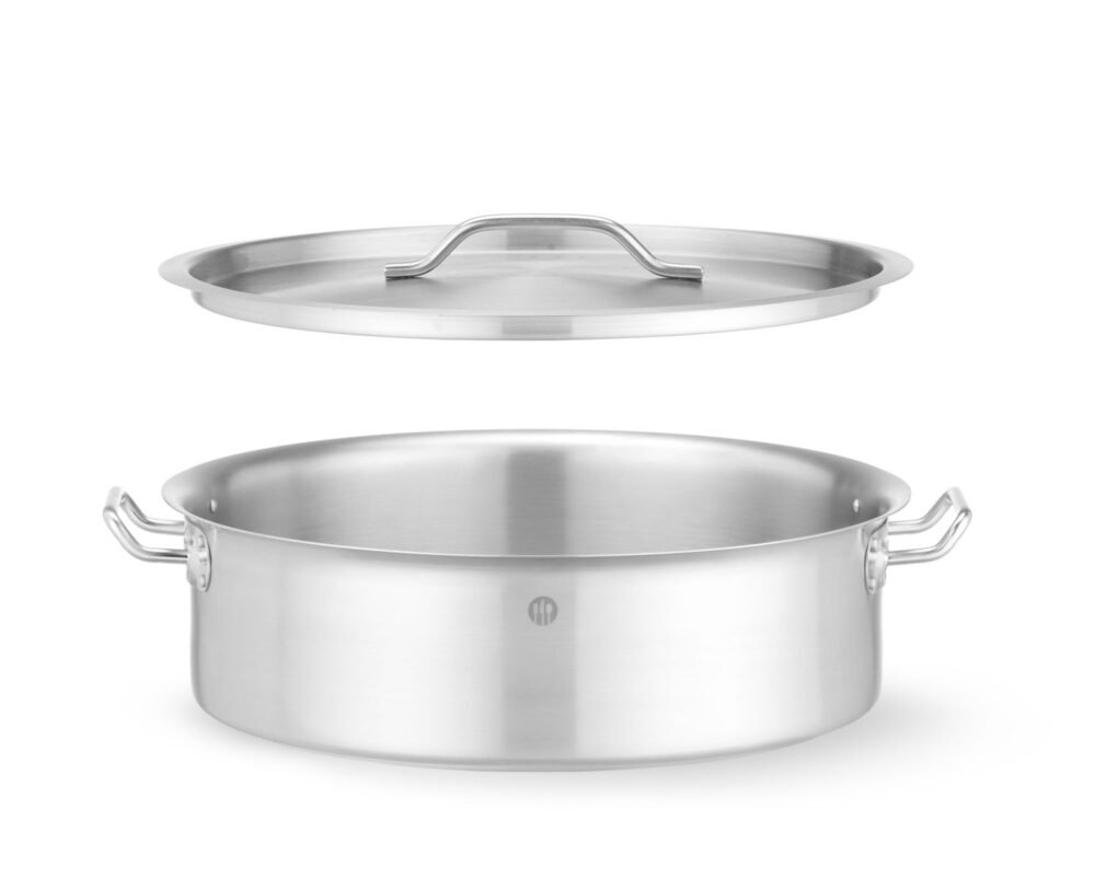Troškinimo puodas su dangčiu, HENDI, 15,8L, ⌀380x(H)139mm