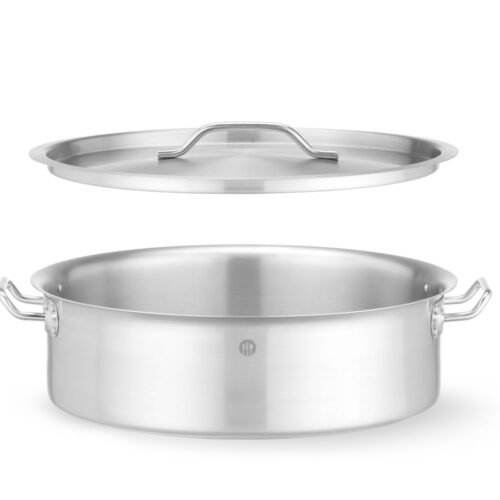 Troškinimo puodas su dangčiu, HENDI, 15,8L, ⌀380x(H)139mm