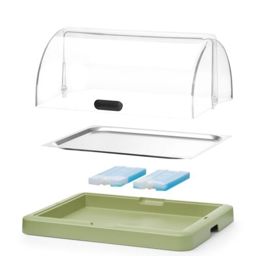 Vienguba aušinimo vitrina Duo UNIQ, HENDI, designed by Robert Bronwasser, Žalia, 460x355x(H)220mm