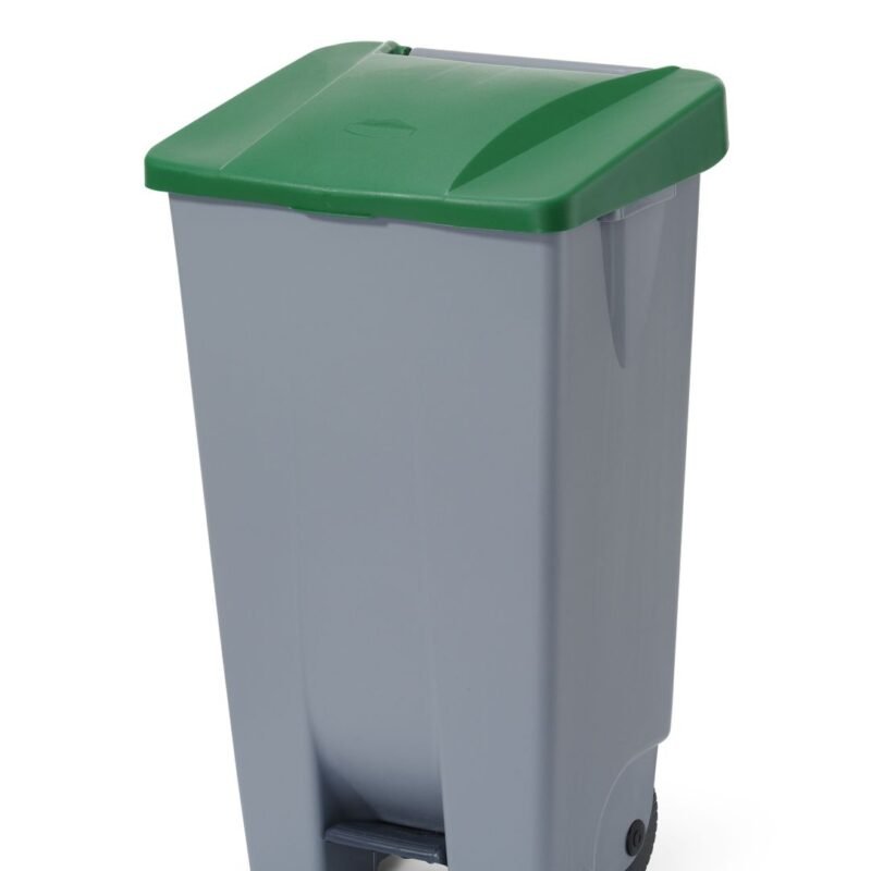 Šiukšliadėžė, HENDI, 120L, Šviesiai pilkas, 510x425x(H)875mm