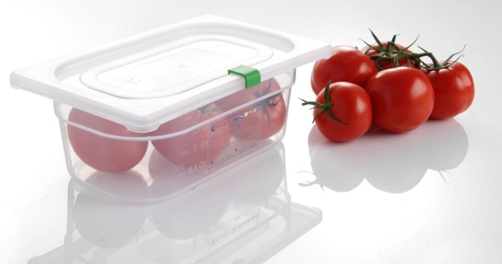 Gastro talpyklų GN RVASVT, pagamintų iš polipropileno, segikliai, HENDI, Žalia, 12 vnt