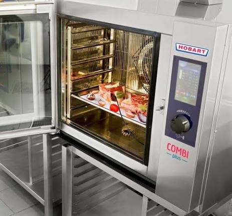 Hobart HPJ061E COMBI-PLUS – Kombinuota garinė krosnis (injektorinė, 6×GN1/1) - iš ekspozicijos