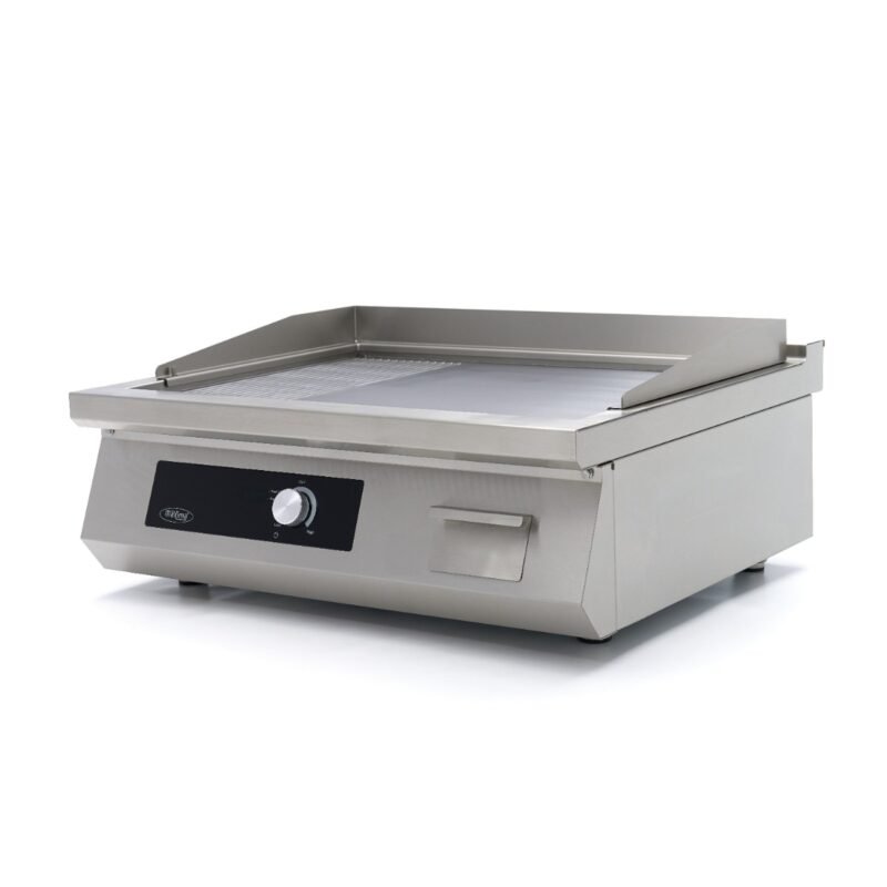 Indukcinė kepimo plokštė 700 - lygi ir rievėta - 5 000 W - dviguba