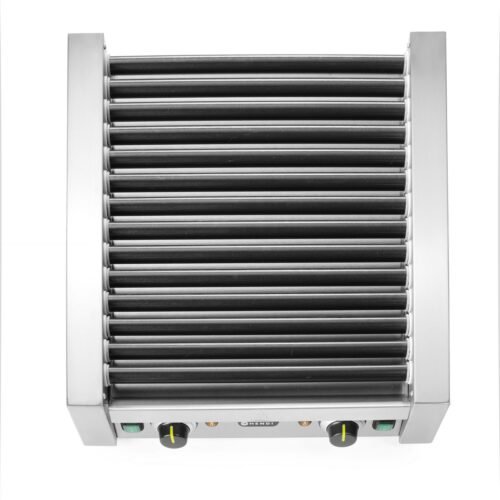Dviejų zonų ritininis dešrelių grilis, HENDI, 14 ritinėlių, 230V/1480W, 520x650x(H)176mm