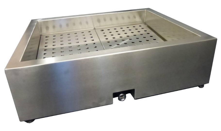 CRUSHED ICE BIN INCLINE 3/1 GN AISI 304  DRAIN ON THE OPERATING SIDE