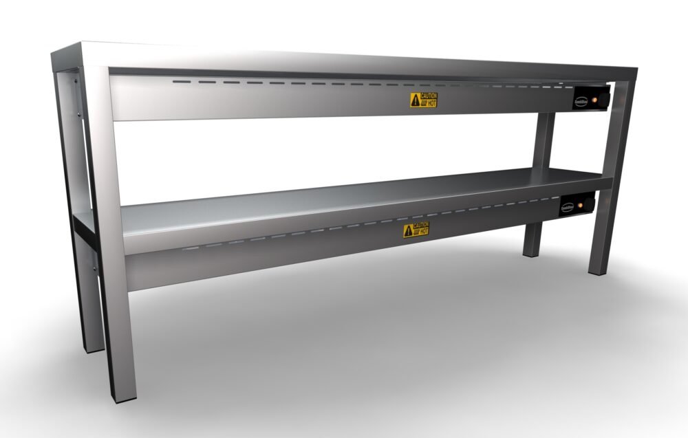 OVERSHELF CERAMIC HEATED 2 LEVELS 1600  8 HEATERS OF 250W