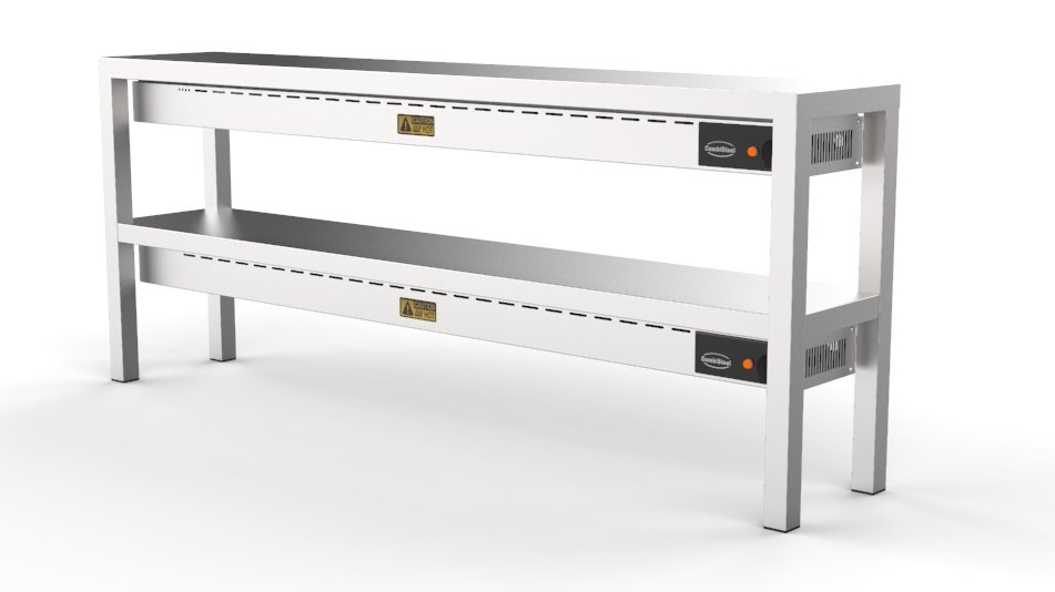 OVERSHELF CERAMIC HEATED 2 LEVELS 1600  8 HEATERS OF 250W