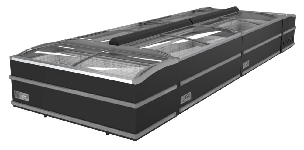 SUPERMARKET CHEST FREEZER BLACK 1880  MANUAL DEFROST