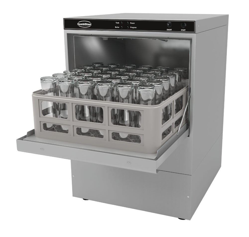 GLASS WASHER ENT 400-230 DP DDE   WITH DRAIN PUMP AND DETERGENT DISPENSER