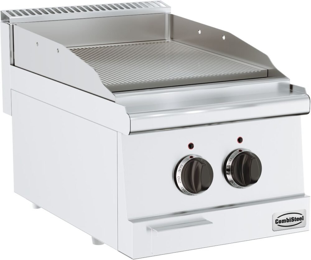 BASE 600 EL. FRY TOP GROOVED