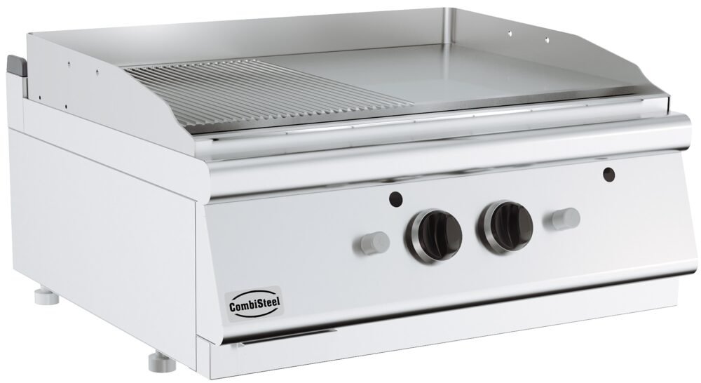 BASE 700 GAS FRY TOP CHROME/GROOVED