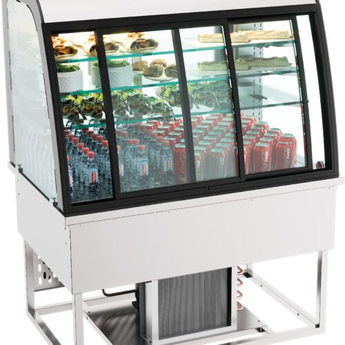 DROP-IN REFRIGERATED DISPLAY 140L SLIDING DOORS