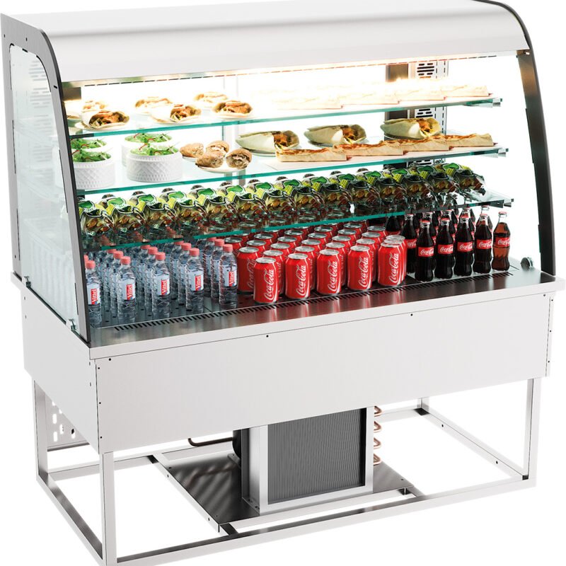 DROP-IN REFRIGERATED DISPLAY 200L OPEN FRONT