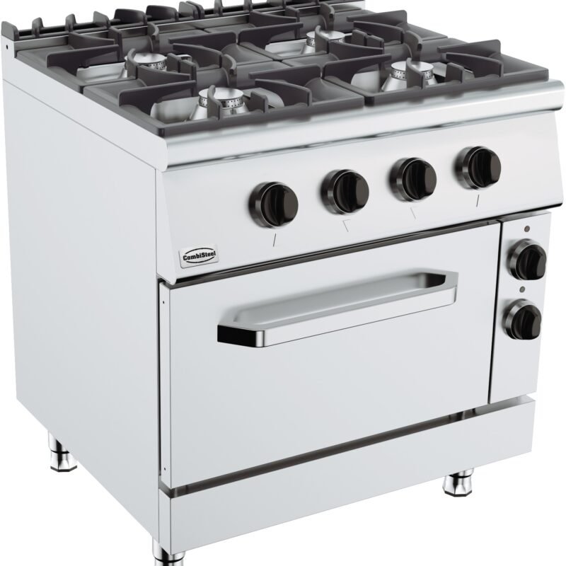 BASE 900 GAS STOVE 4 BU. WITH ELECTRIC OVEN