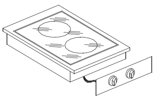 CERAMIC RANGE 2 ZONES