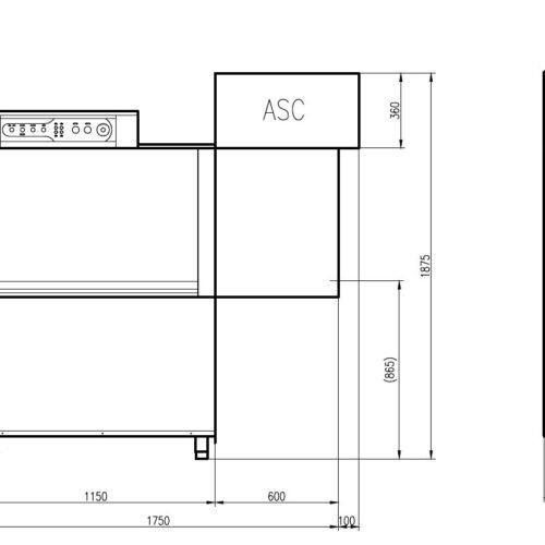 PL RACK CONVEYOR DISHWASHER CD