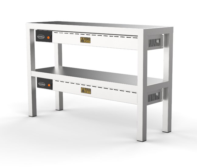 OVERSHELF CERAMIC HEATED 2 LEVEL 1400  8 HEATERS OF 250W