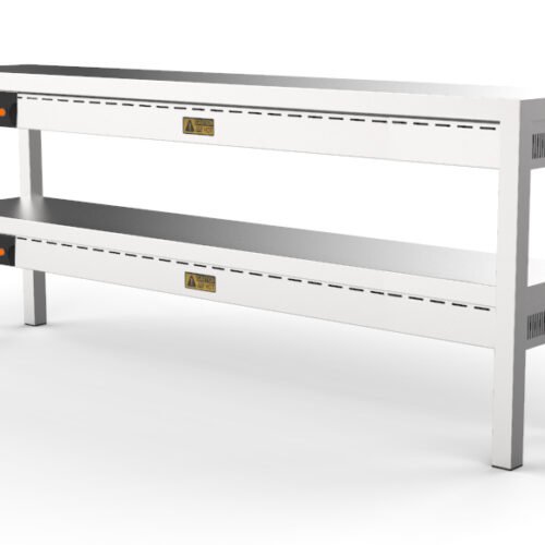 OVERSHELF CERAMIC HEATED 2 LEVEL 1600  8 HEATERS OF 250W