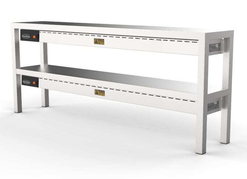 OVERSHELF CERAMIC HEATED 2 LEVEL 1800  10 HEATERS OF 250W