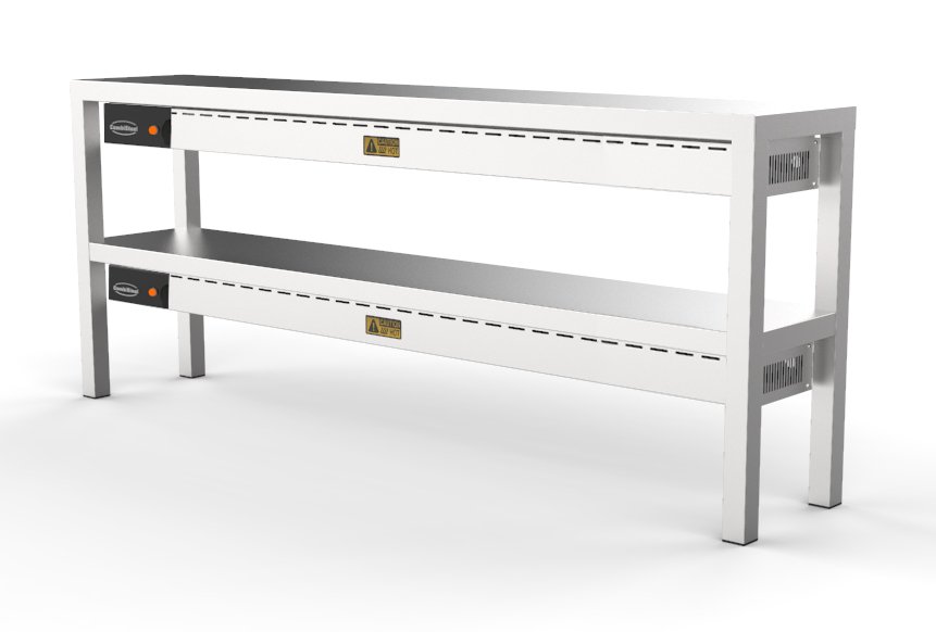 OVERSHELF CERAMIC HEATED 2 LEVEL 2000  12 HEATERS OF 250W