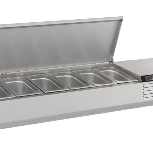 REFRIGERATED COUNTER TOP SS TOP 1/4 GN x 6