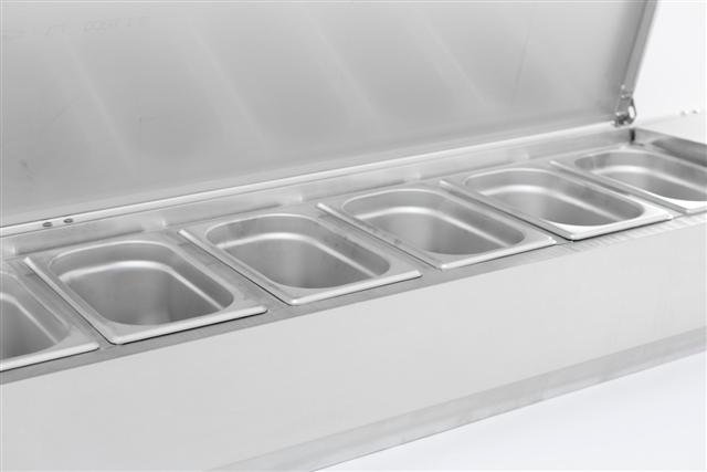 REFRIGERATED COUNTER TOP SS TOP 1/3 GN x 6