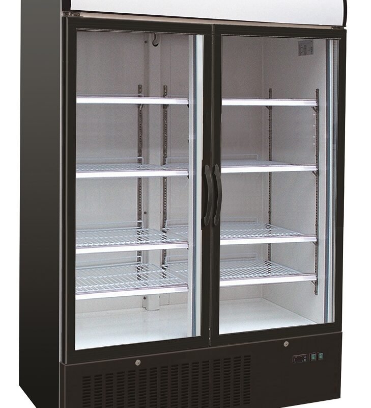REFRIGERATOR 2 GLASS DOORS