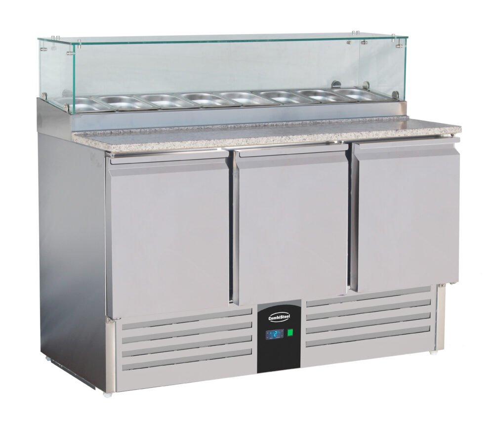 PIZZA COUNTER WITH GLASS 3 DOORS