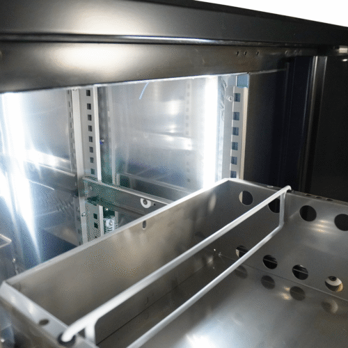 BARCOOLER BLACK 1 DOOR AND 2 DRAWERS